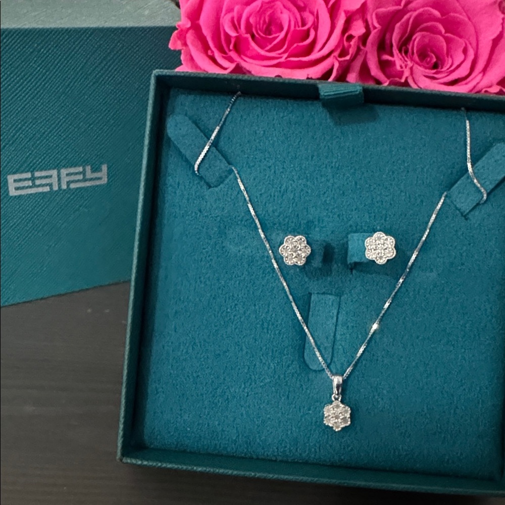 NEW💎 Effy Diamond Necklace & Earrings! NWT💎